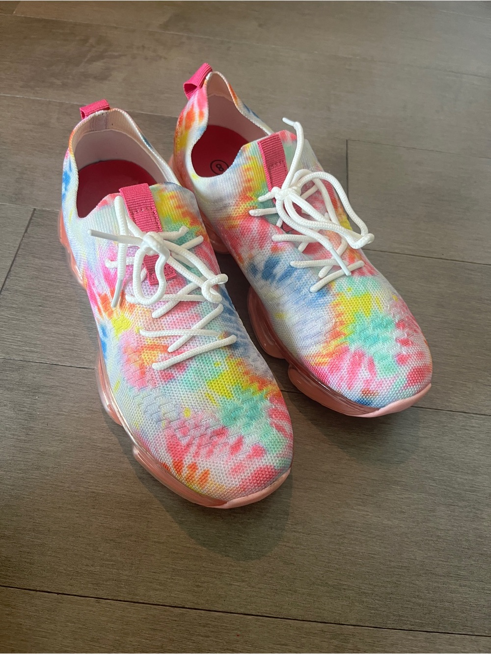 Colorful Tie-Dye Knit Slip-On Sneakers